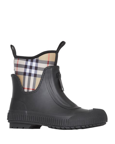 burberry flinton rain boot|Burberry Flinton Check Rain Booties .